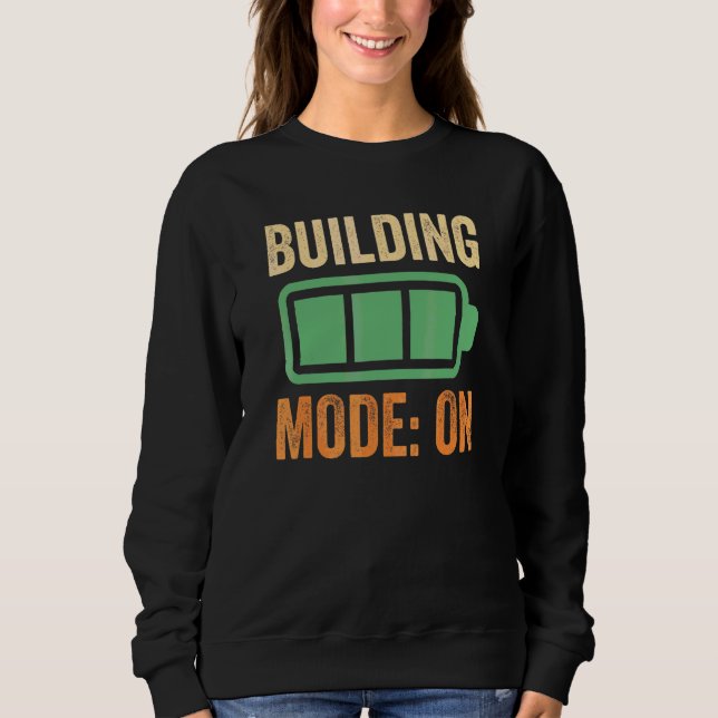 Moletom Modo de Construção na Bateria de Projeto (Frente)
