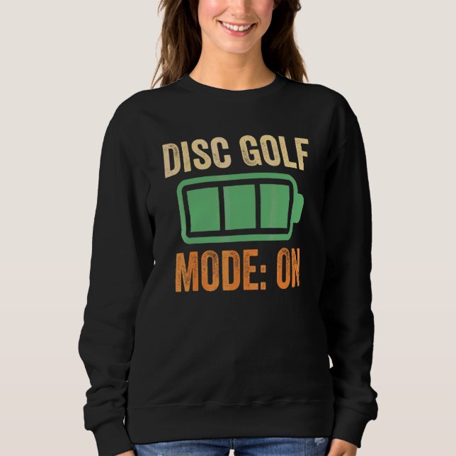 Moletom Modo de Disco de Golfe no Design da Bateria (Frente)