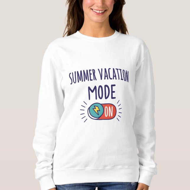 Moletom Modo de Férias de Verão Ativado (Frente)
