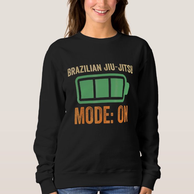 Moletom Modo de Jiu jitsu Brasileiro no Projeto de Bateria (Frente)