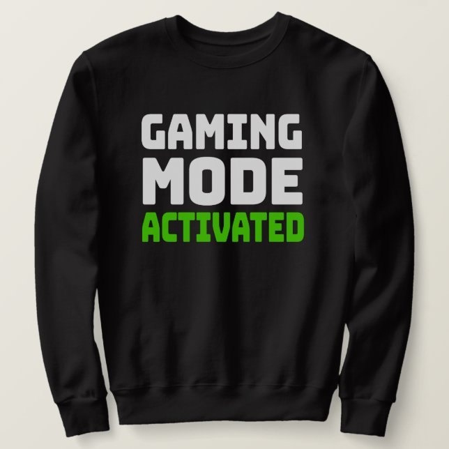 Moletom Modo de Jogo Ativado (Frente do Design)