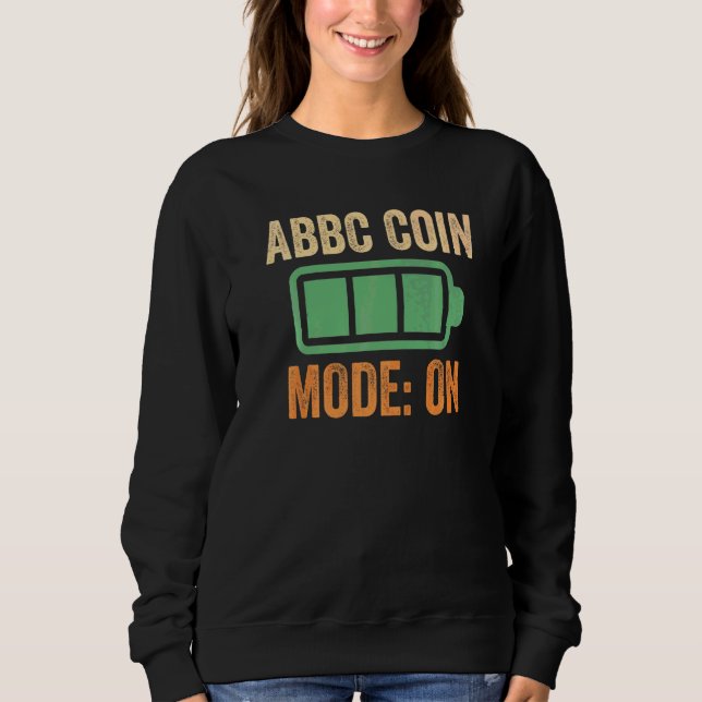 Moletom Modo de Moeda ABBC Ativado na Crypto (Frente)