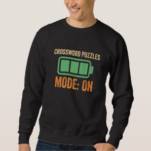 Moletom Modo de Palavras Cruzadas na Bateria