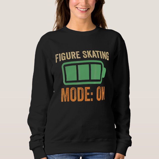 Moletom Modo de Patinação Artística no Design de Bateria (Frente)