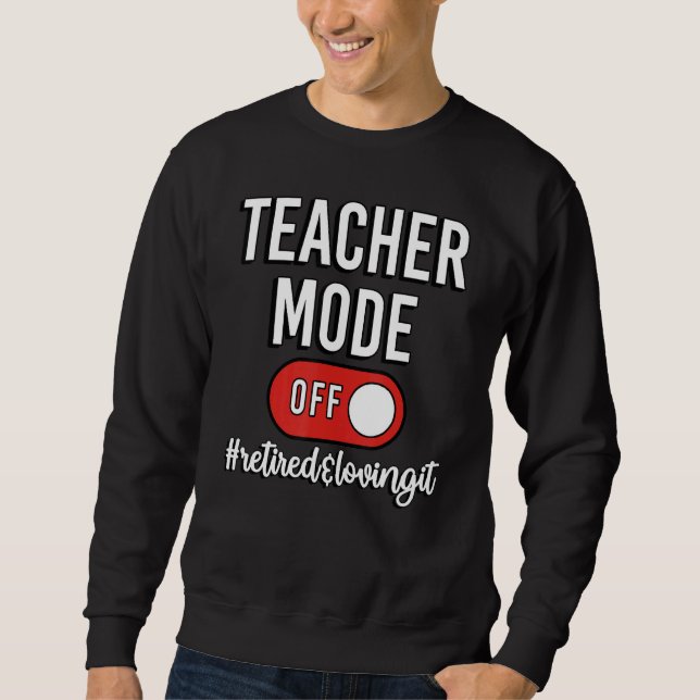 Moletom Modo de Professora Desativado Aposentação de Profe (Frente)