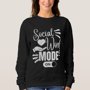 Moletom Modo de Trabalho Social Ativado no Assistente Soci