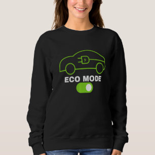 Moletom Modo ecológico Veículo Elétrico Renovável Limpo El
