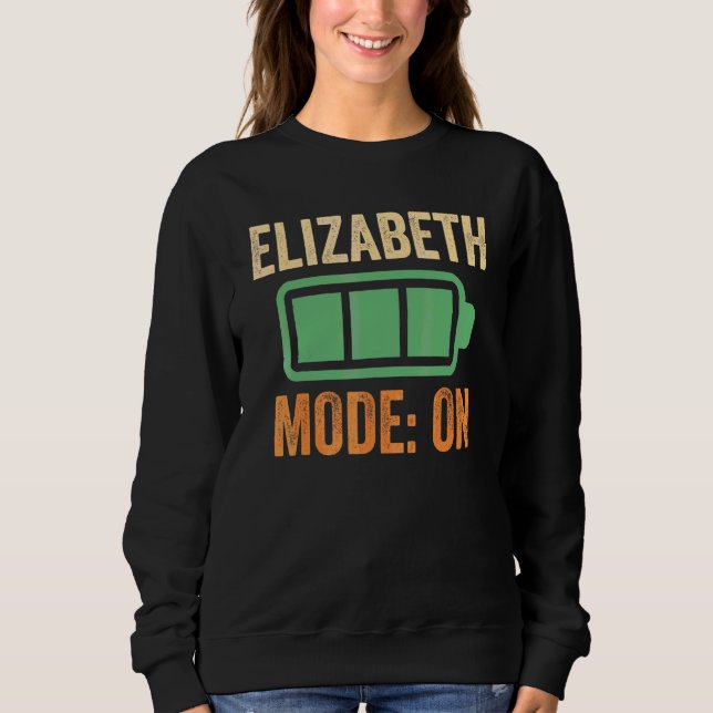 Moletom Modo Elizabeth na concepção da bateria (Frente)