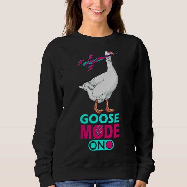 Moletom Modo Ganso Em Óculos De Sol Retro Ganso (Frente)