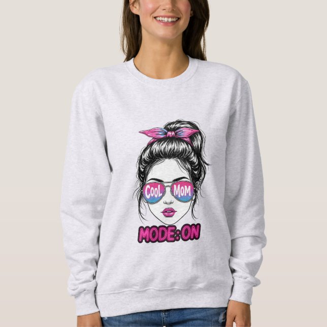 Moletom Modo Mãe Legal Ativado – Design Divertido e Modern (Frente)