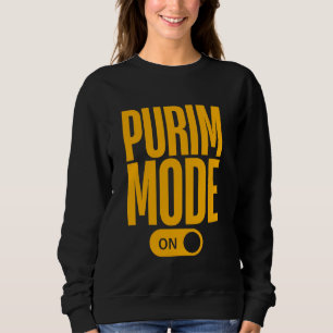 Moletom Modo Purim Ativado Roupa Purim Judaica Divertida F