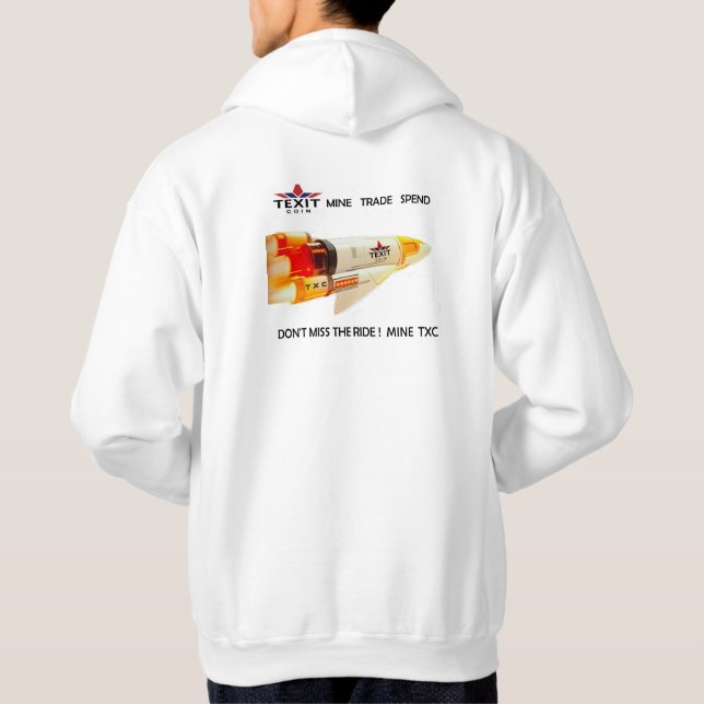 Moletom Moedas TeXit Mens Hoodie Básico (Verso)