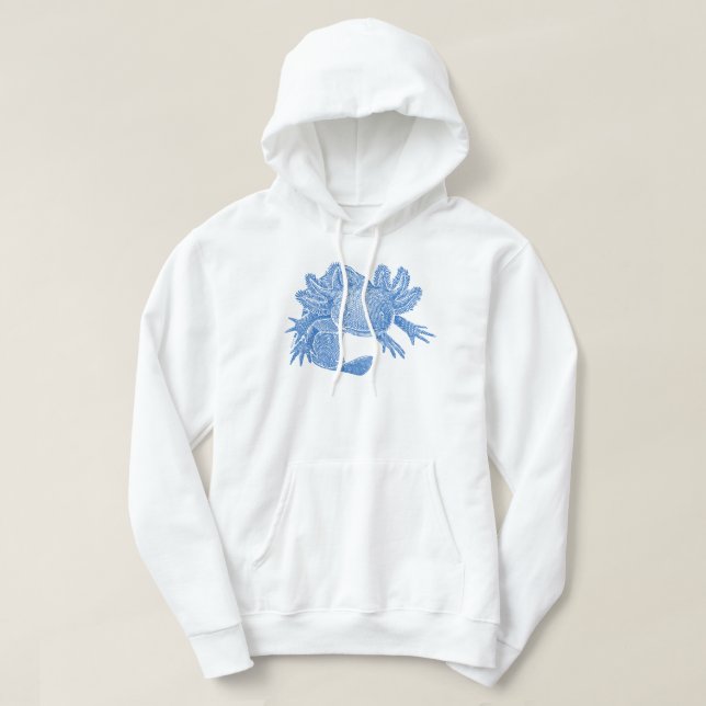 Moletom Mole Axolote - AZUL (Frente do Design)