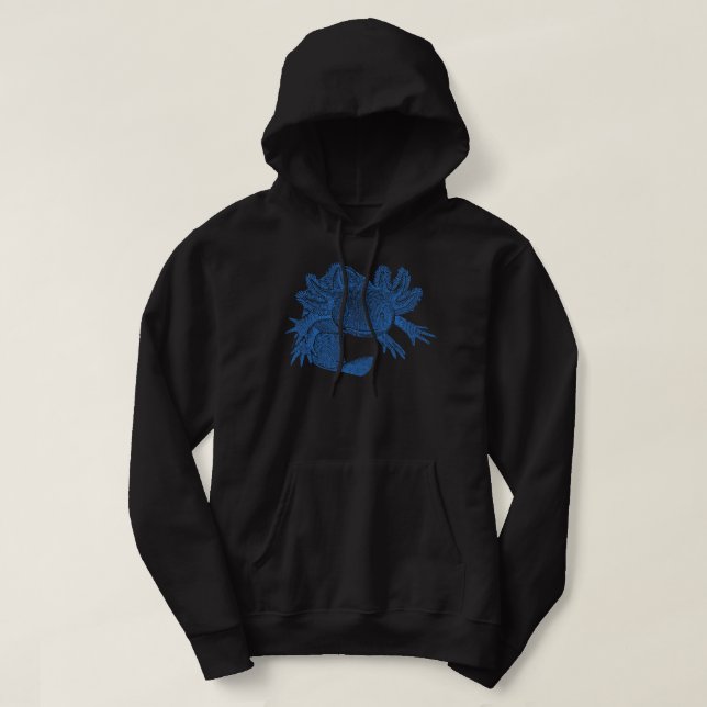 Moletom Mole Axolote - AZUL (Frente do Design)