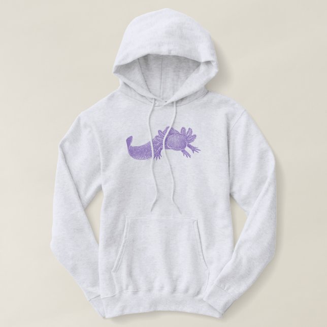 Moletom Mole Axolote - ROXO (Frente do Design)