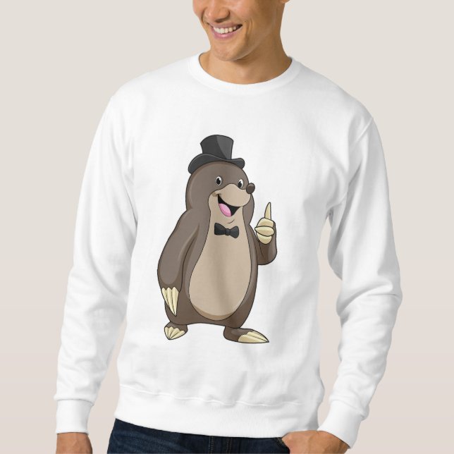 Moletom Mole como Groom com Tie (Frente)