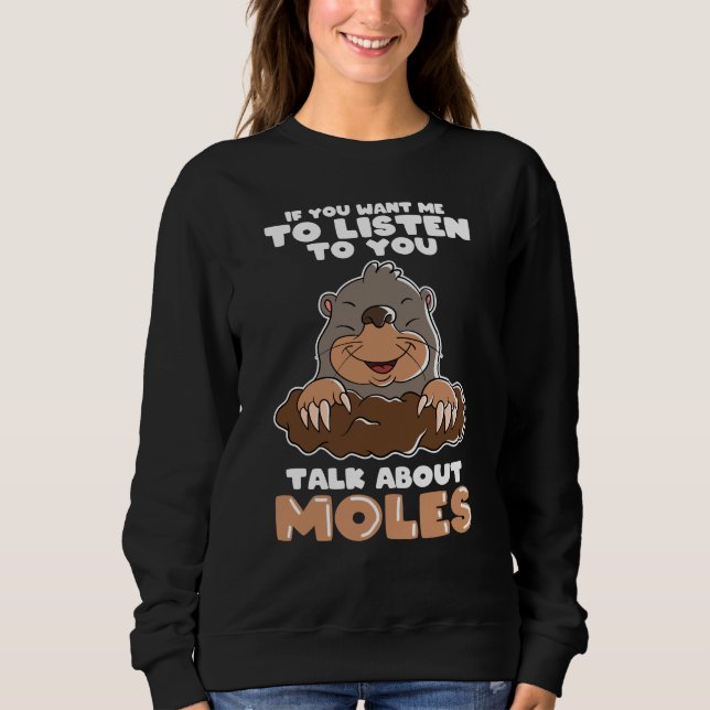 Moletom Mole Day Funny Mole fala sobre Mole (Frente)