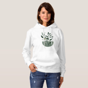 Moletom Mole Nature Folhas Capuz Feminino Botânico A