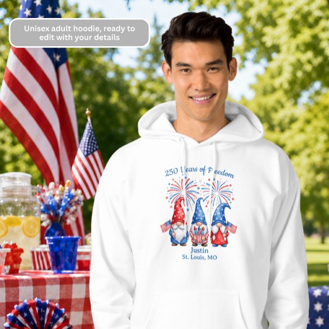 Moletom Moletas do 4 de Julho para Homens (Criador carregado)