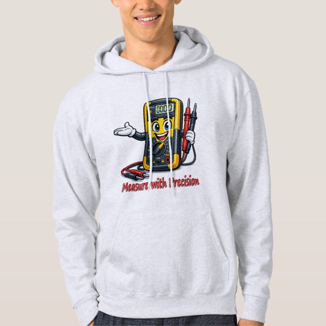 Moletom Moleti de desenho animado de multímetro com precis (Frente)