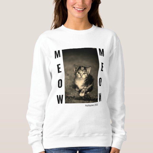 Moletom Molheta para Modelo de Foto Cat Womens (Frente)