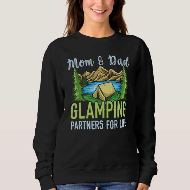 Moletom Mom And Dad Glamping Partners For Life Glamper 1 (Frente)
