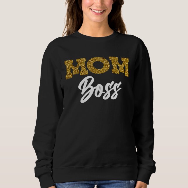 Moletom Mom Boss Mother´s day strong Mom cool Mommy Boss   (Frente)