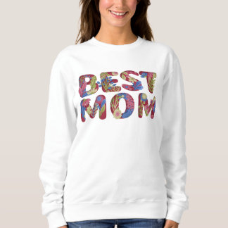 Moletom Mom Floral Lettering Design