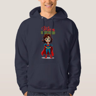 Moletom Mom Is My Hero – Cute Supermom Character
