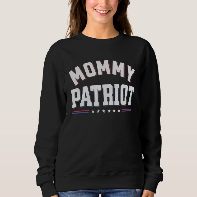 Moletom Mommy Patrtiot  Matching 4th Of July For Mom (Frente)