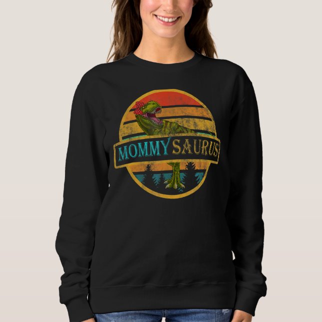 Moletom Mommysaurus Rex Dinosaur Mamãe Saurus Madre (Frente)