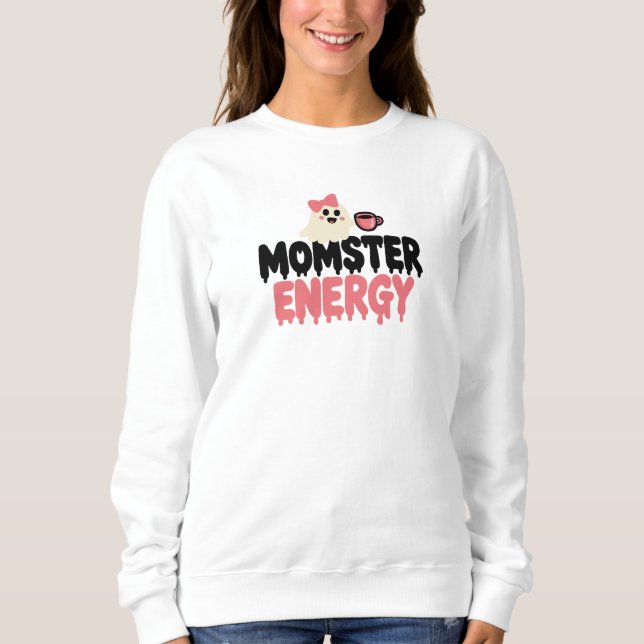 Moletom Momster Energy Cute Spooky Ghost do Dia das Bruxas (Frente)