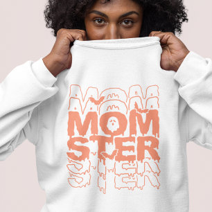 Moletom Momster Halloween Mamãe Engraçado Queda