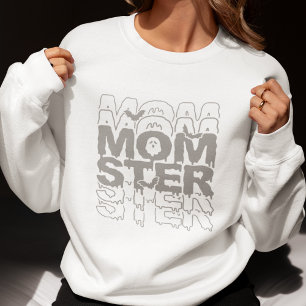 Moletom Momster Halloween Mamãe Engraçado Queda
