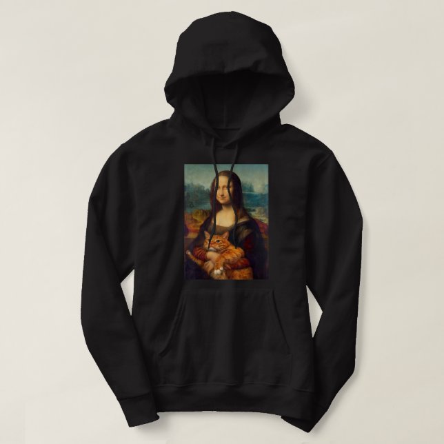 Moletom Mona Lisa + Cat T-Shirt (Frente do Design)
