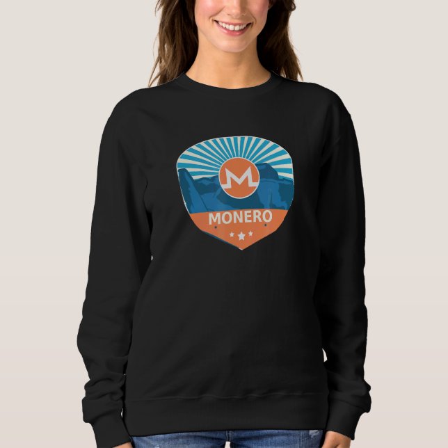 Moletom Monero Xmr Mountain Sunset (Frente)