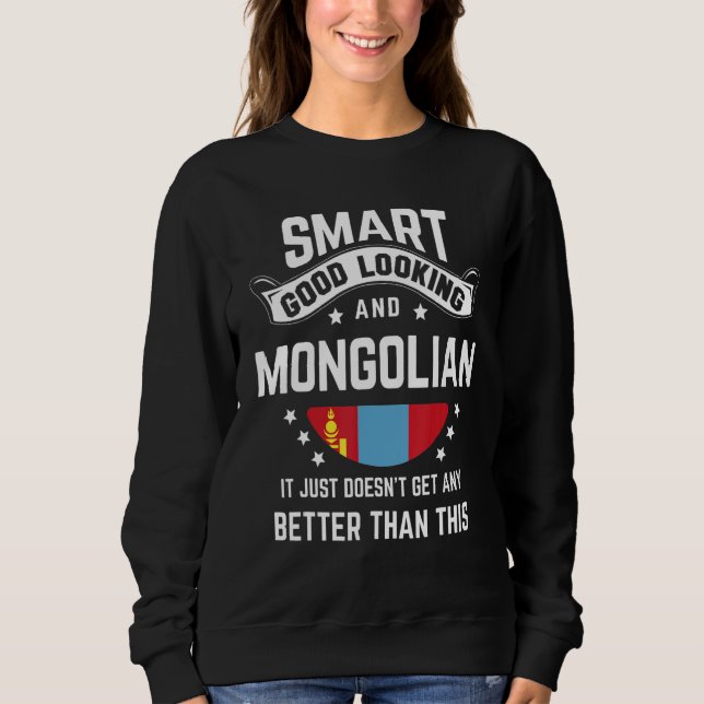 Moletom Mongolian Flag Native Pride  Mongolia Mongolian Ro (Frente)