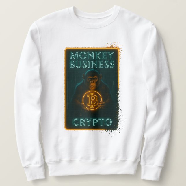 Moletom Monkey Business Crypto Shirt – Bitcoin (Frente do Design)