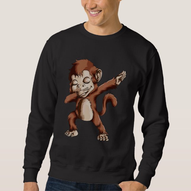 Moletom Monkey Fan Monkey  Monkey Dabbing Kids (Frente)