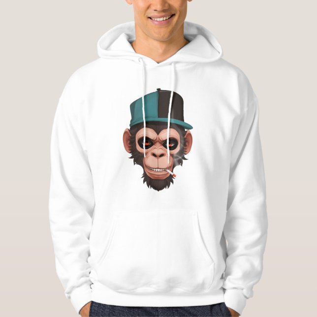 Moletom Monkey smokes (Frente)