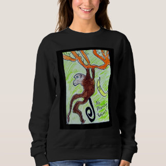 Moletom Monkey swinging branches cool design