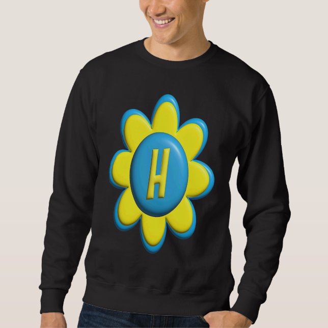 Moletom Monogram H  Colorful Flower (Frente)