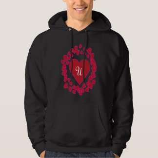 Moletom Monogram U  Heart Wreath Shape