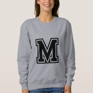 Moletom Monograma Black White College M