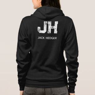 MOLETOM MONOGRAMA DE NOME DE DUAS LETRAS BRANCO MINIMALIST