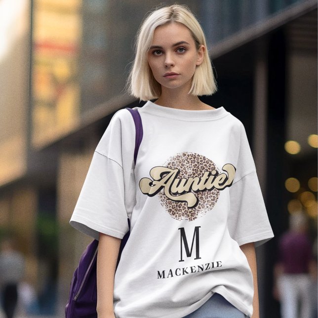 Moletom Monograma e Nome Personalizado da tia Groovy da Re (Criador carregado)