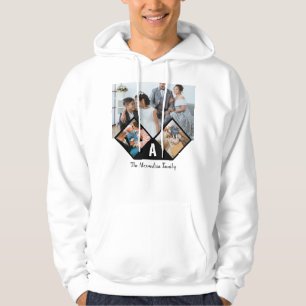 Moletom Monograma personalizado da família de colagens de 