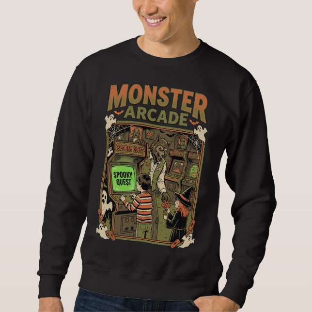 Moletom Monster Arcade Busca Assustadora (Frente)