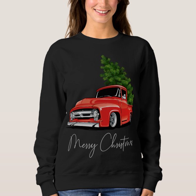 Moletom Monster Red Truck Árvore de Natal Xmas (Frente)