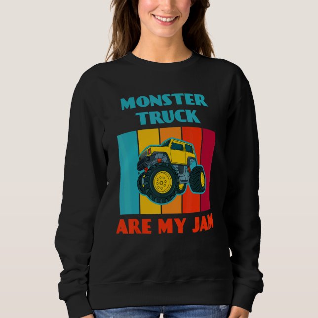 Moletom Monster Truck Are My Jam Car  Trucker (Frente)